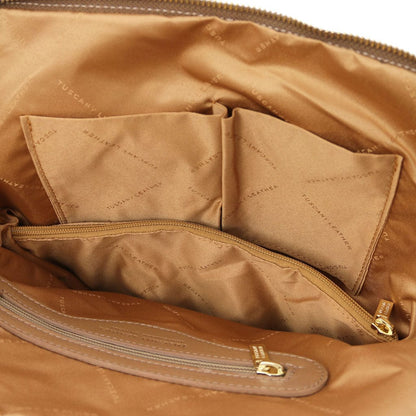 Leren rugzakken voor dames TL Bag - Zachte leren rugzak voor dames, omvormbaar tot 2-in-1 rugzak/schoudertas | TL141682 San Rocco Italia