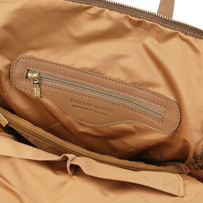 Leren rugzakken voor dames TL Bag - Zachte leren rugzak voor dames, omvormbaar tot 2-in-1 rugzak/schoudertas | TL141682 San Rocco Italia