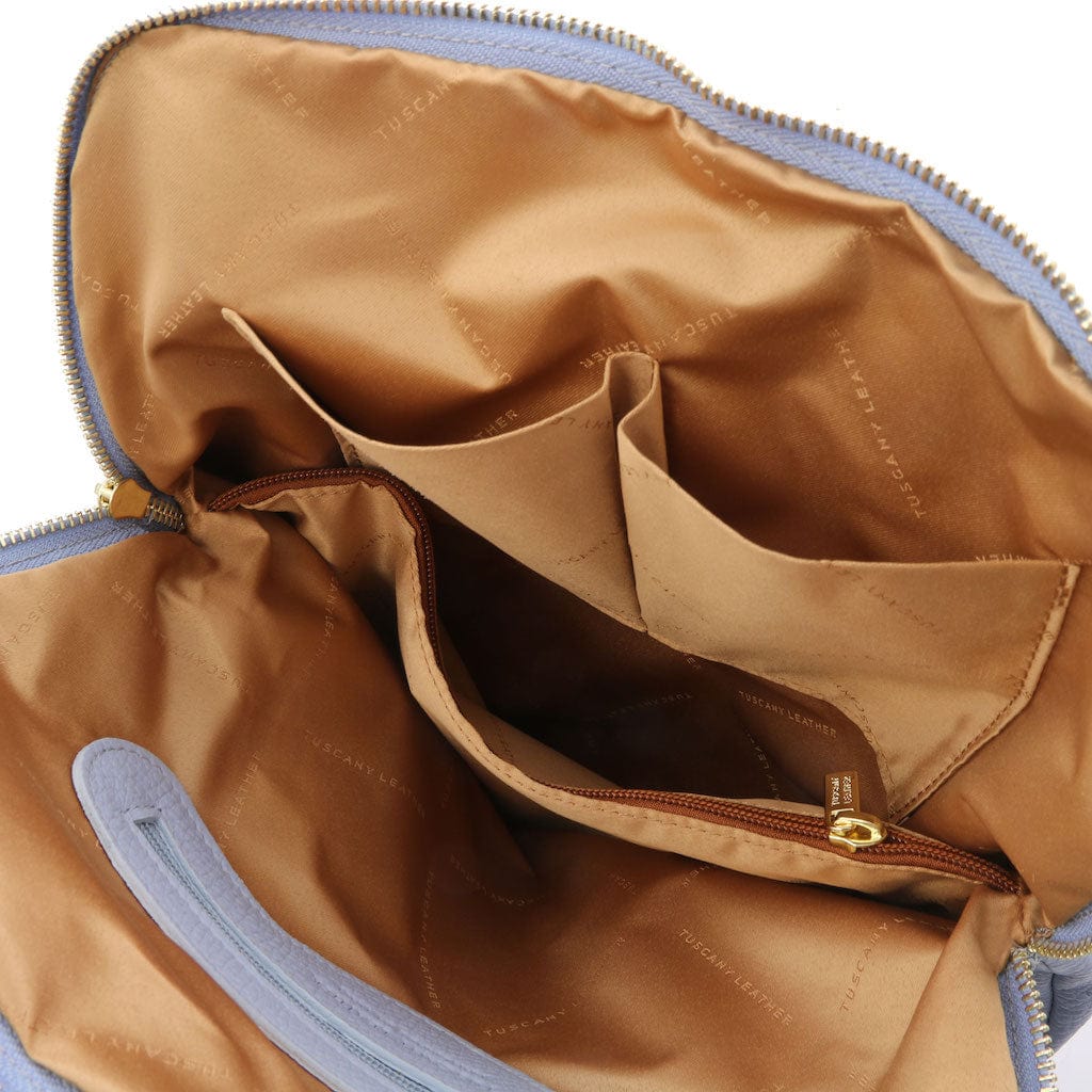 Leren rugzakken voor dames TL Bag - Zachte leren rugzak voor dames, omvormbaar tot 2-in-1 rugzak/schoudertas | TL141682 San Rocco Italia