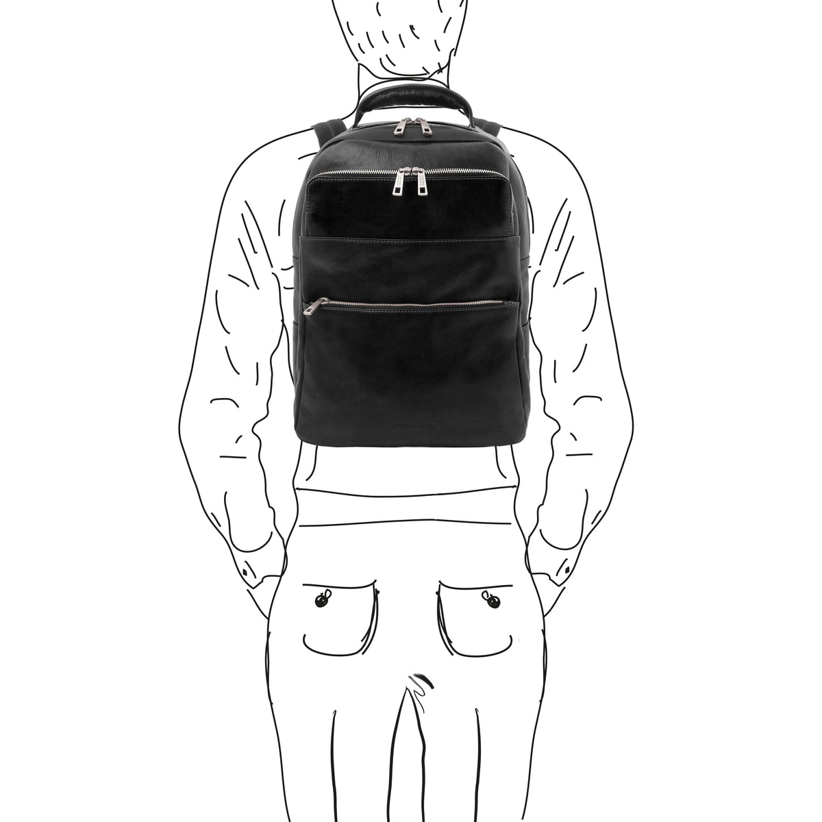 Zaini in pelle Melbourne - Zaino italiano porta computer in pelle | TL142205 San Rocco Italia