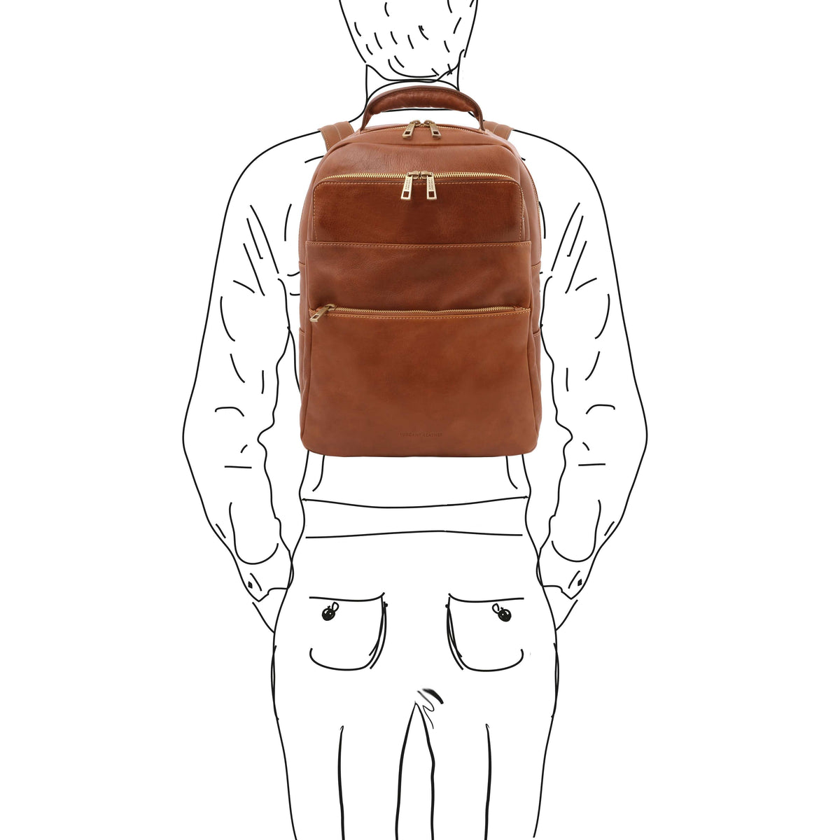 Zaini in pelle Melbourne - Zaino italiano porta computer in pelle | TL142205 San Rocco Italia