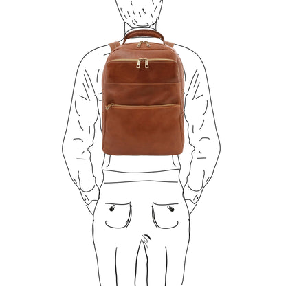 Zaini in pelle Melbourne - Zaino italiano porta computer in pelle | TL142205 San Rocco Italia