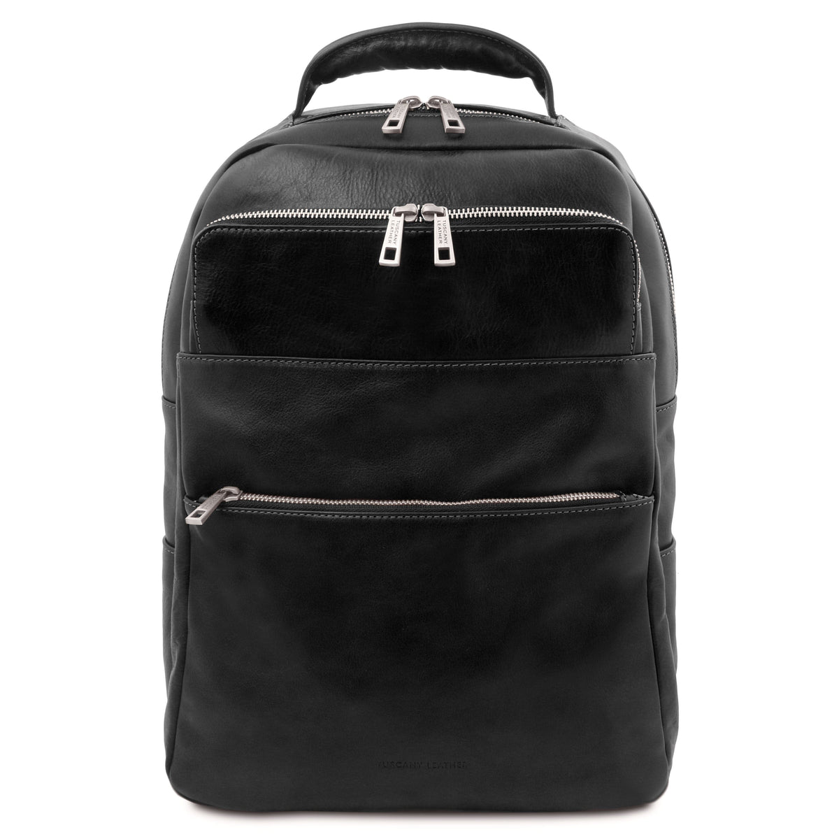 Zaini in pelle Nero Melbourne - Zaino italiano porta computer in pelle | TL142205 San Rocco Italia
