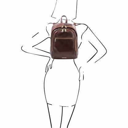 Lederrucksäcke Perth - Lederrucksack mit 2 Fächern | TL142049 San Rocco Italia