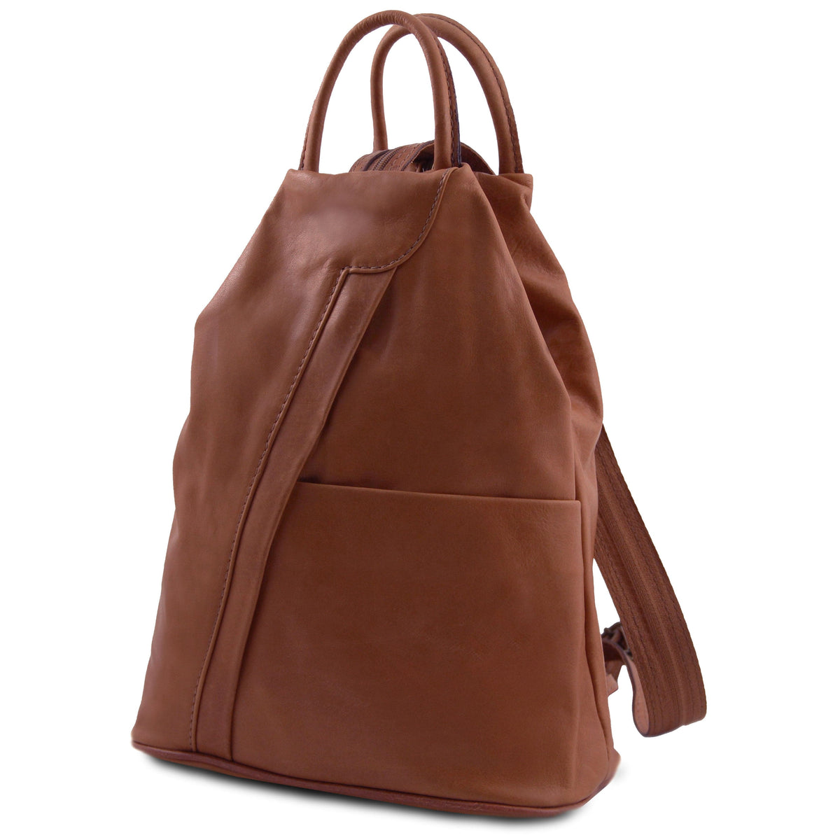 Leather Backpacks Shanghai - Italian leather backpack - full-grain leather | TL140963 San Rocco Italia