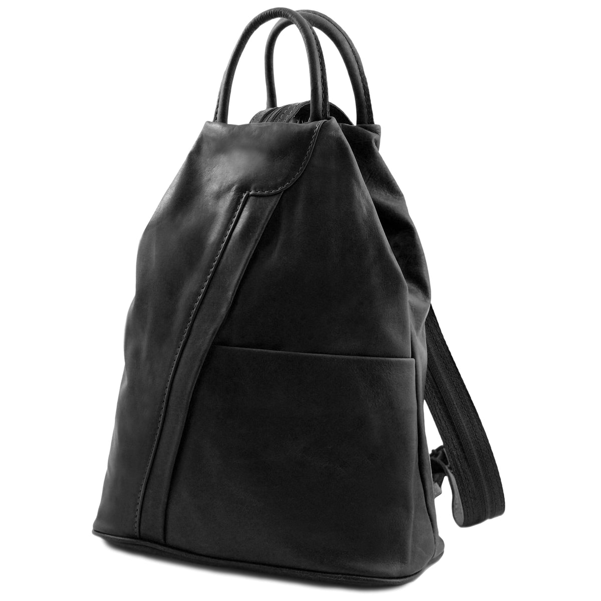 Leather Backpacks Shanghai - Italian leather backpack - full-grain leather | TL140963 San Rocco Italia
