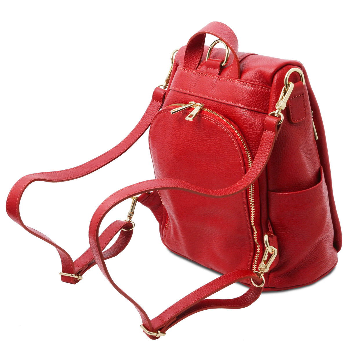 Lederrucksäcke TL Bag - Rucksack aus weichem Leder - Verwandelbare 2-in-1-Rucksack-/Schultertasche | TL142138 San Rocco Italia
