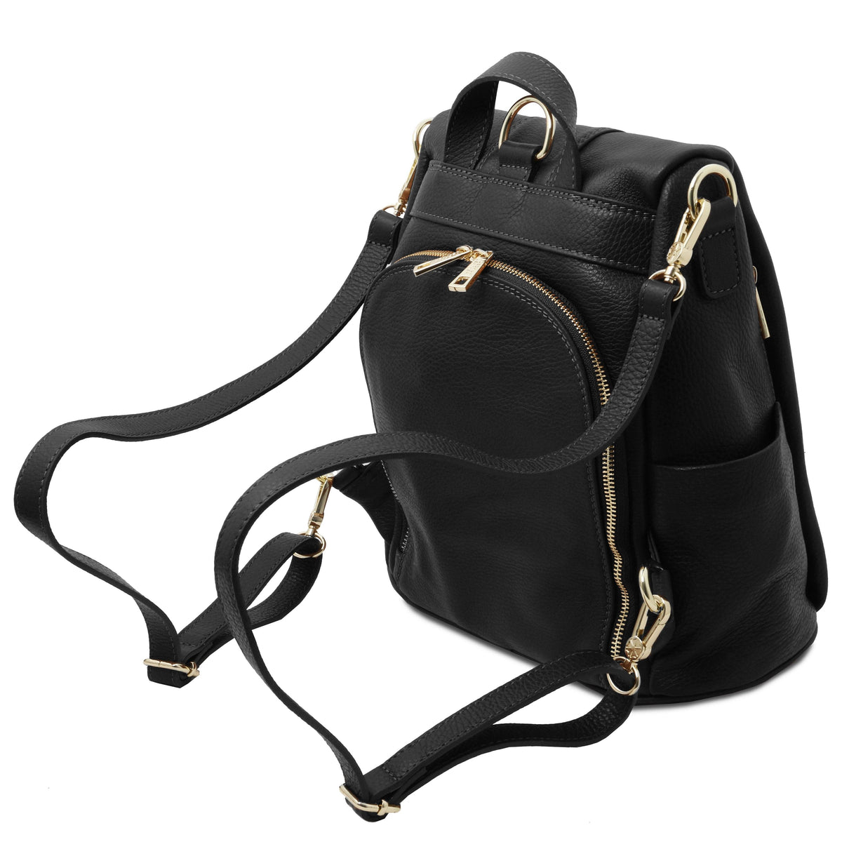 Lederrucksäcke TL Bag - Rucksack aus weichem Leder - Verwandelbare 2-in-1-Rucksack-/Schultertasche | TL142138 San Rocco Italia