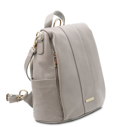 Lederrucksäcke TL Bag - Rucksack aus weichem Leder - Verwandelbare 2-in-1-Rucksack-/Schultertasche | TL142138 San Rocco Italia