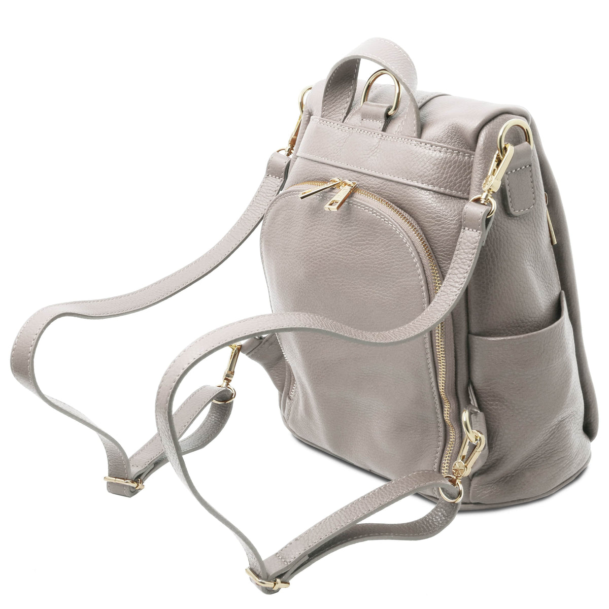 Lederrucksäcke TL Bag - Rucksack aus weichem Leder - Verwandelbare 2-in-1-Rucksack-/Schultertasche | TL142138 San Rocco Italia