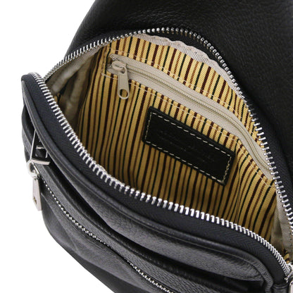 Leather bags for men Albert - Soft leather crossover bag | TL142022 sling bag San Rocco Italia