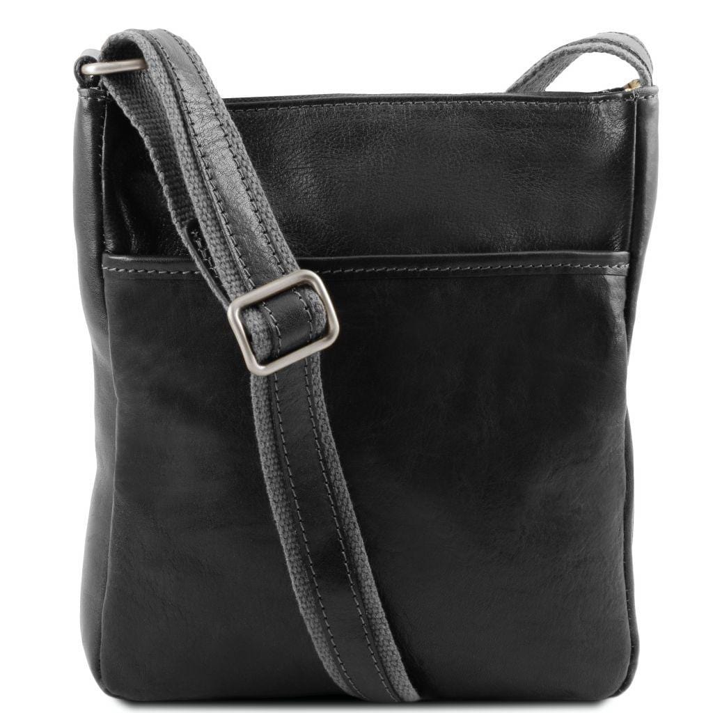 Leather bags for men Black Jason - Leather Crossbody Bag | TL141300 San Rocco Italia