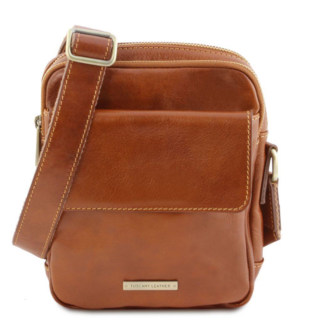 Ledertaschen für Herren Honig Larry - Leder-Crossbody-Tasche | TL141915 San Rocco Italia