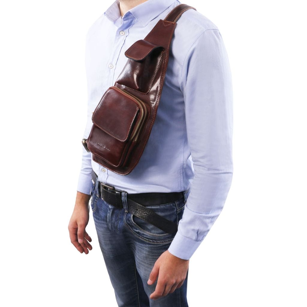 Borse da uomo in pelle Borsa crossover da uomo in pelle | TL141352 San Rocco Italia