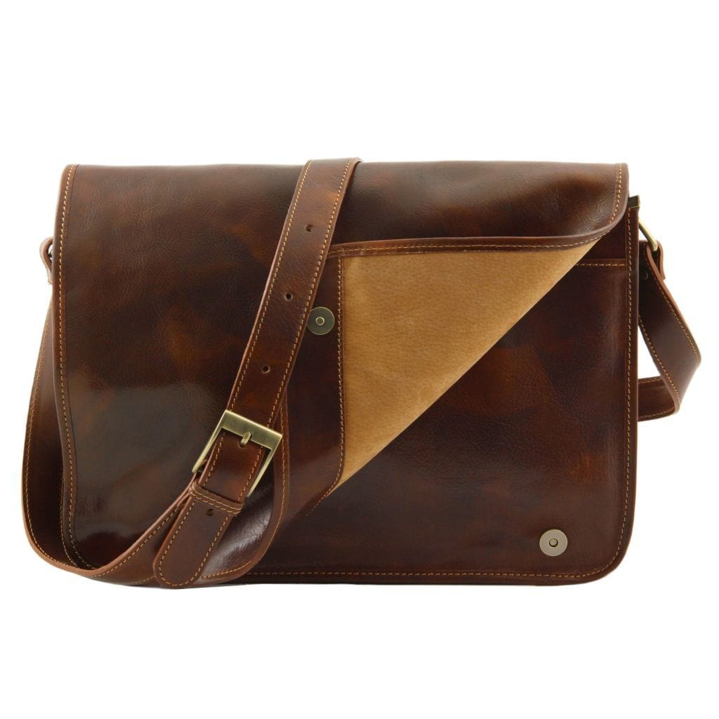 Leather bags for men TL Messenger double - Crossbody leather bag | TL90475 San Rocco Italia