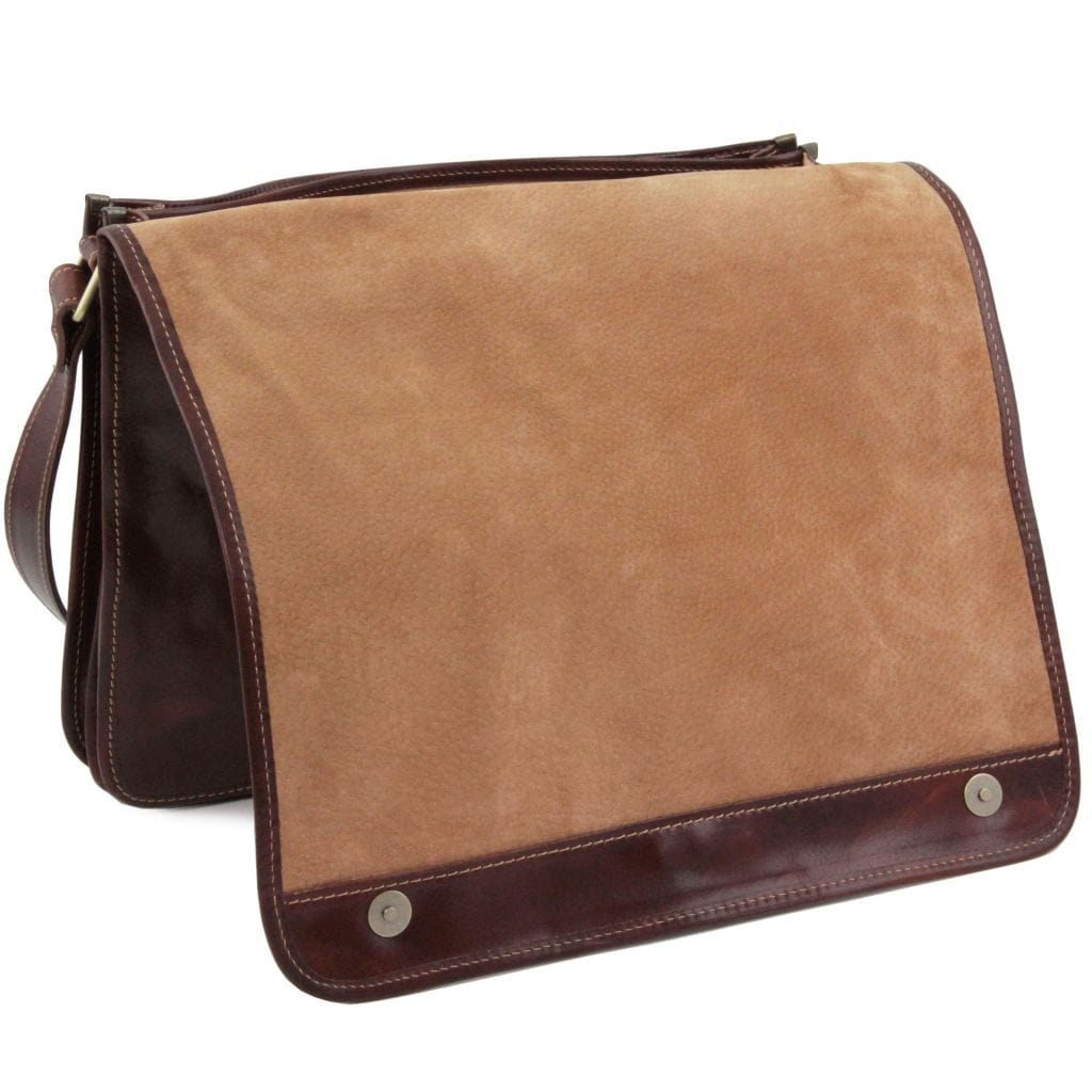 Leather bags for men TL Messenger double - Crossbody leather bag | TL90475 San Rocco Italia