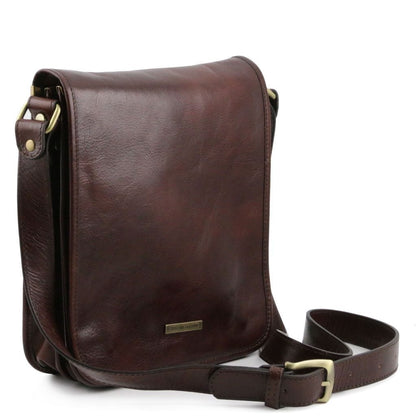 Ledertaschen für Herren TL Messenger - Leder-Schultertasche mit zwei Fächern | TL141255 San Rocco Italia