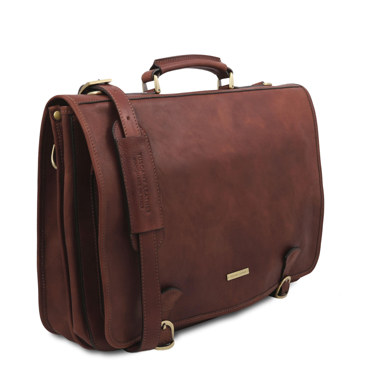 Leather briefcases Ancona - Leather messenger bag | TL142073 San Rocco Italia