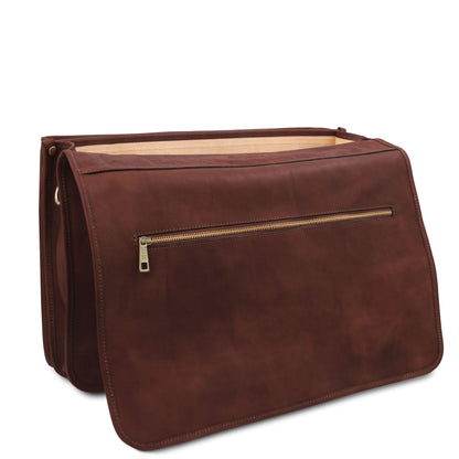 Leather briefcases Ancona - Leather messenger bag | TL142073 San Rocco Italia