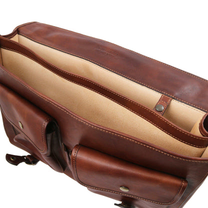 Leather briefcases Ancona - Leather messenger bag | TL142073 San Rocco Italia