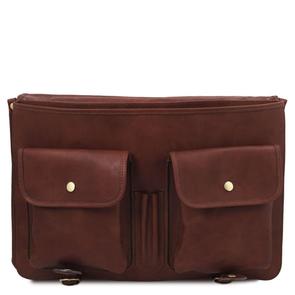 Leather briefcases Ancona - Leather messenger bag | TL142073 San Rocco Italia