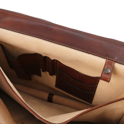Leather briefcases Ancona - Leather messenger bag | TL142073 San Rocco Italia