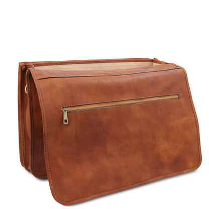 Leather briefcases Ancona - Leather messenger bag | TL142073 San Rocco Italia