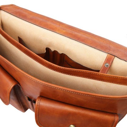 Leather briefcases Ancona - Leather messenger bag | TL142073 San Rocco Italia