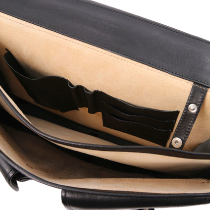 Leather briefcases Ancona - Leather messenger bag | TL142073 San Rocco Italia
