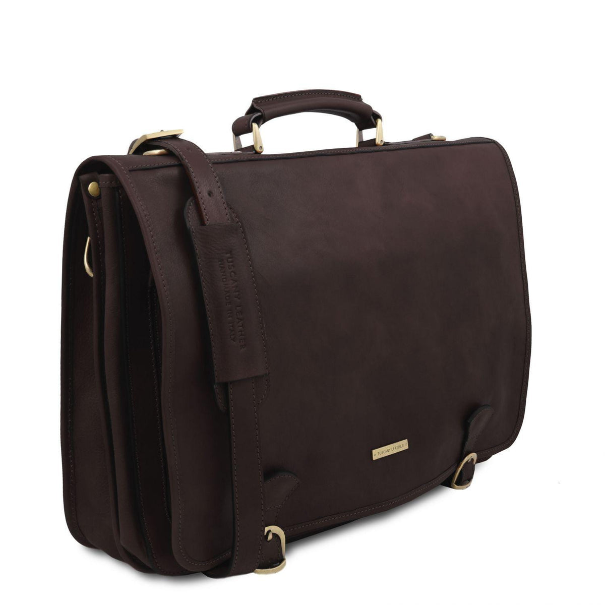 Leather briefcases Ancona - Leather messenger bag | TL142073 San Rocco Italia