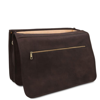 Leather briefcases Ancona - Leather messenger bag | TL142073 San Rocco Italia