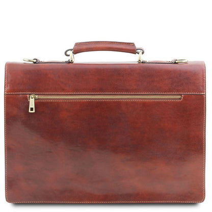 Leather briefcases Assisi - Leather briefcase 3 compartments | TL141825 San Rocco Italia