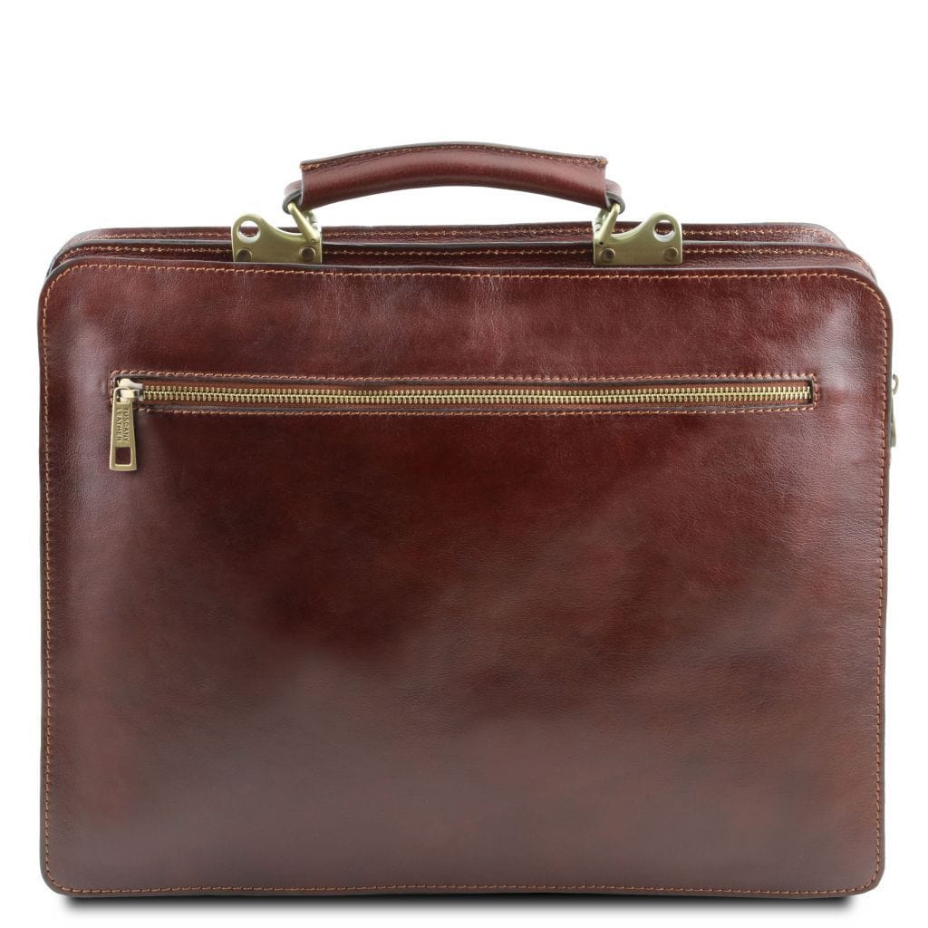 Leder-Aktentaschen Venezia - Leder-Aktentasche mit 2 Fächern | TL141268 San Rocco Italia