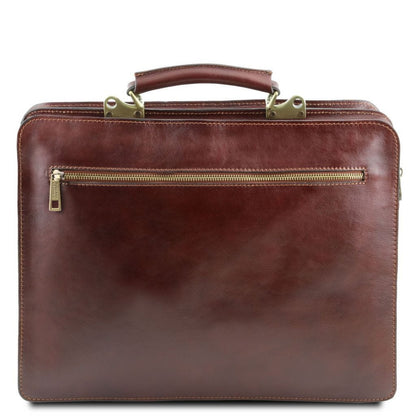Leder-Aktentaschen Venezia - Leder-Aktentasche mit 2 Fächern | TL141268 San Rocco Italia