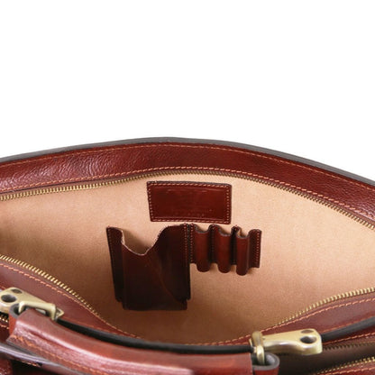 Leder-Aktentaschen Venezia - Leder-Aktentasche mit 2 Fächern | TL141268 San Rocco Italia