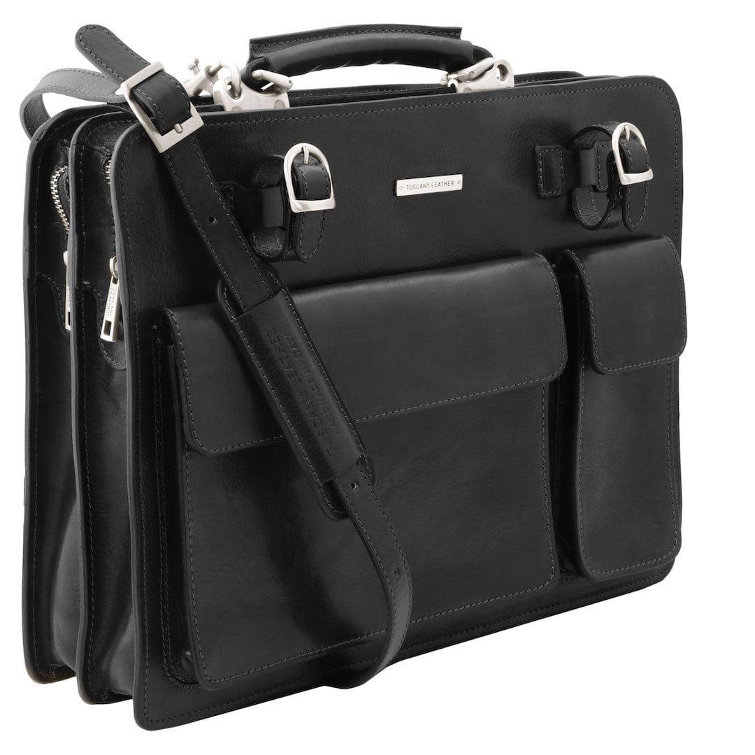 Leder-Aktentaschen Venezia - Leder-Aktentasche mit 2 Fächern | TL141268 San Rocco Italia