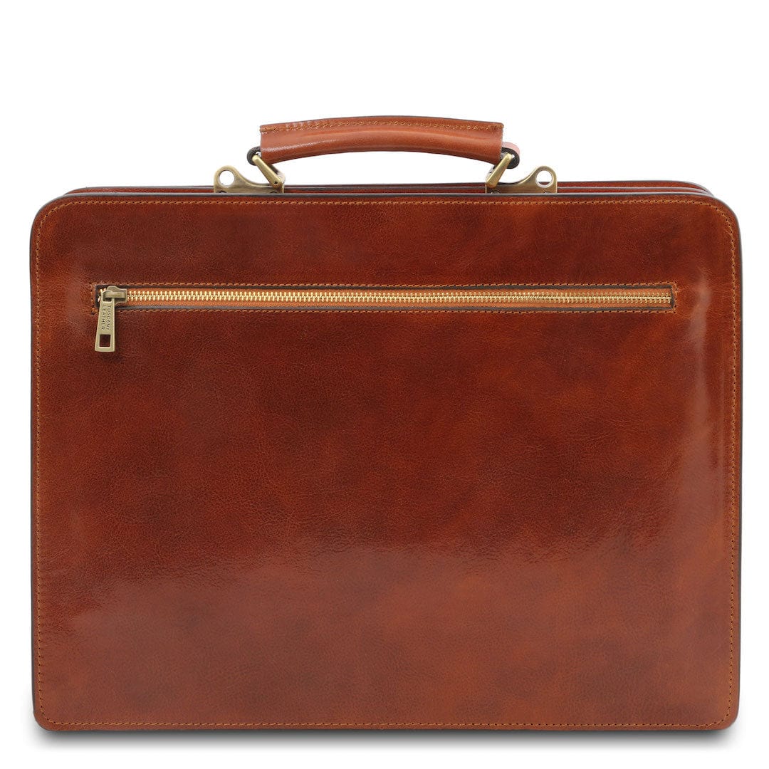 Leder-Aktentaschen Venezia - Leder-Aktentasche mit 2 Fächern | TL141268 San Rocco Italia