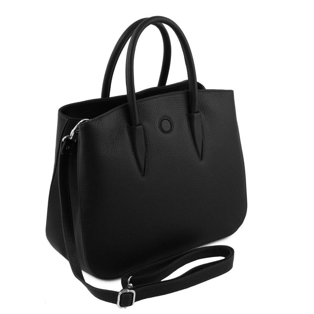 Leather handbags Camelia - Italian leather tote bag | TL141728 San Rocco Italia