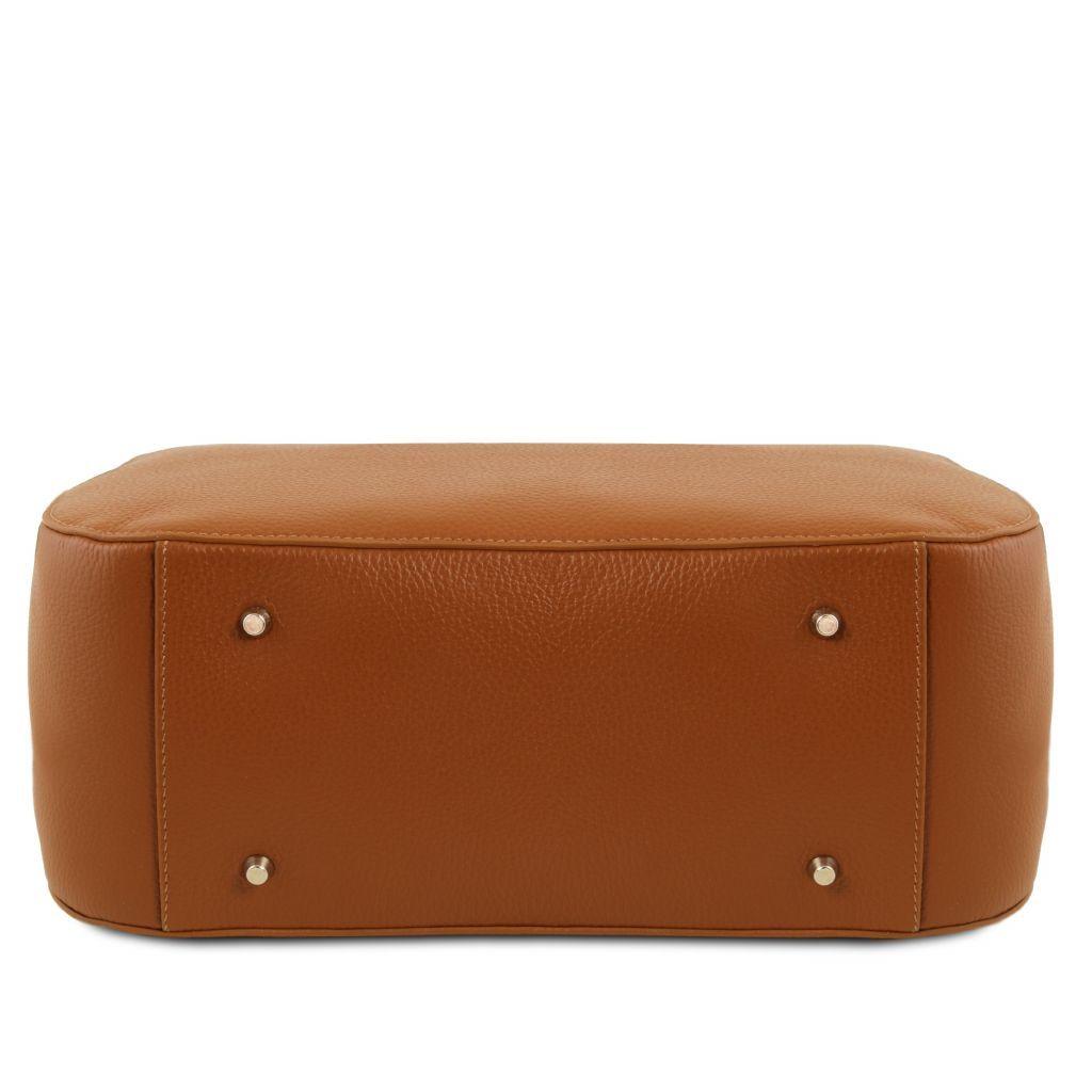 Leather handbags Camelia - Italian leather tote bag | TL141728 San Rocco Italia