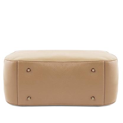 Leather handbags Camelia - Italian leather tote bag | TL141728 San Rocco Italia