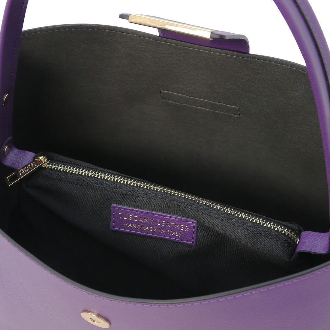 Leather handbags Clio - Palmellato leather bucket bag | TL141690 San Rocco Italia