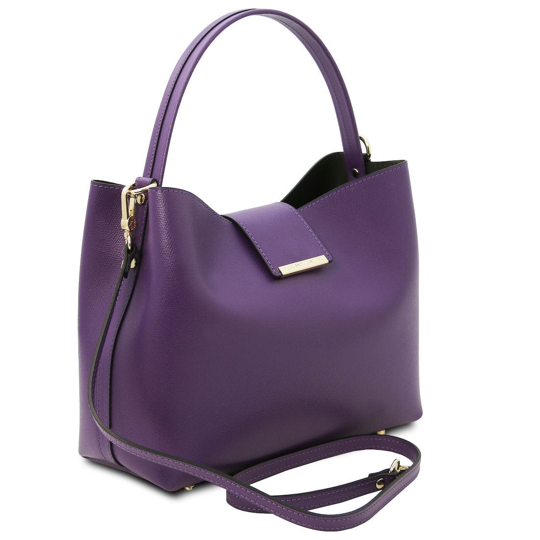 Leather handbags Clio - Palmellato leather bucket bag | TL141690 San Rocco Italia