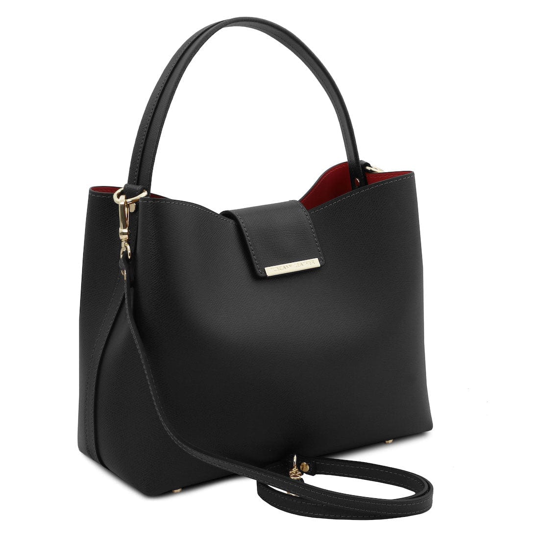 Leather handbags Clio - Palmellato leather bucket bag | TL141690 San Rocco Italia