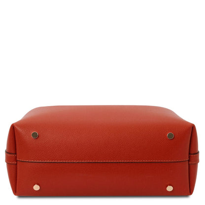 Leather handbags Clio - Palmellato leather bucket bag | TL141690 San Rocco Italia