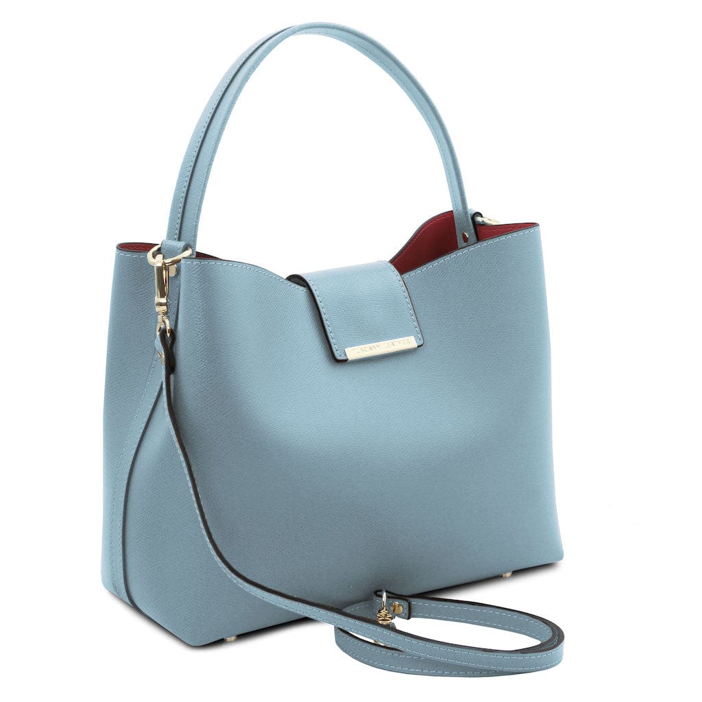 Leather handbags Clio - Palmellato leather bucket bag | TL141690 San Rocco Italia