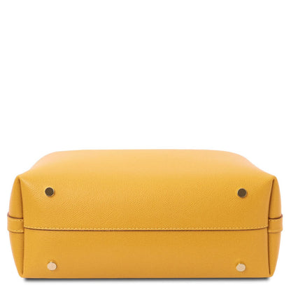 Leather handbags Clio - Palmellato leather bucket bag | TL141690 San Rocco Italia
