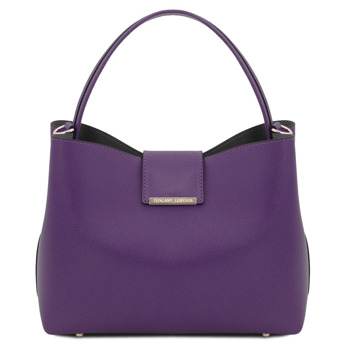 Leather handbags Purple Clio - Palmellato leather bucket bag | TL141690 San Rocco Italia