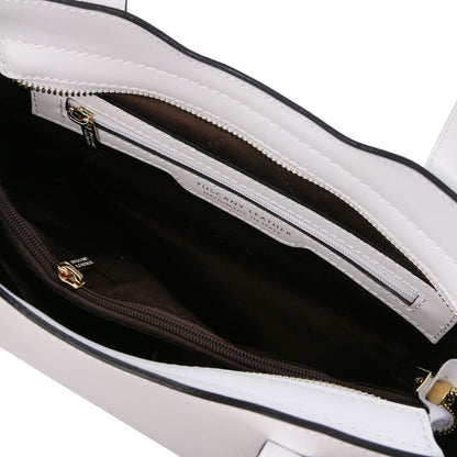 Leather handbags Olimpia - Italian leather tote - Small size | TL141521 San Rocco Italia