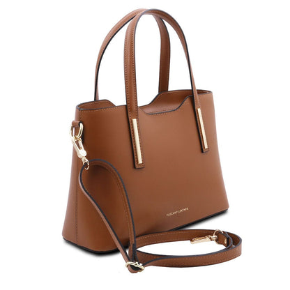 Leather handbags Olimpia - Italian leather tote - Small size | TL141521 San Rocco Italia