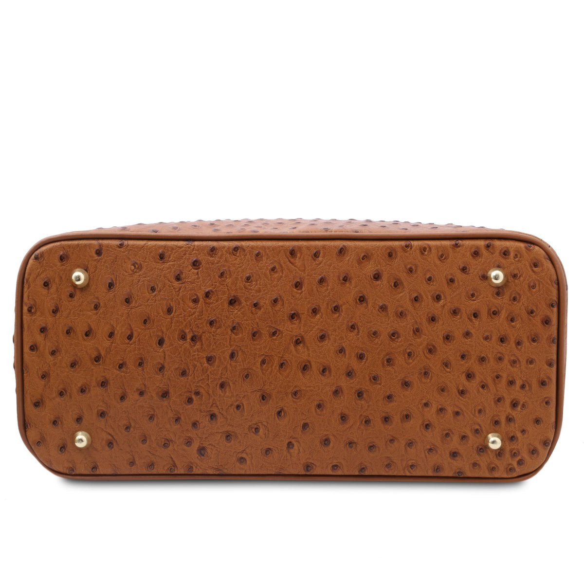 Leather handbags TL Bag - Handbag in ostrich-print leather | TL142120 San Rocco Italia